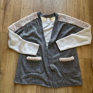 Cora Fluffy AMADI (Anthro)Cardigan Size S Like New With Furry Pockets